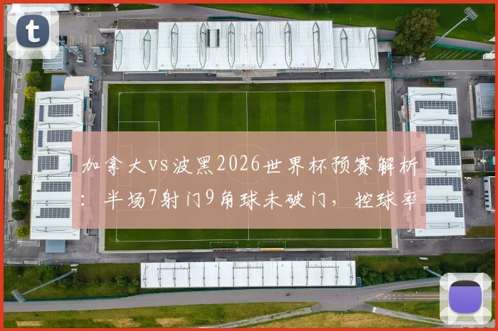 加拿大vs波黑2026世界杯预赛解析：半场7射门9角球未破门，控球率33%却领先的战术奥秘
